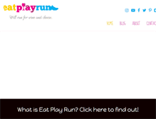 Tablet Screenshot of eatplayrun.com